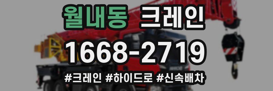 월내동 크레인 작업