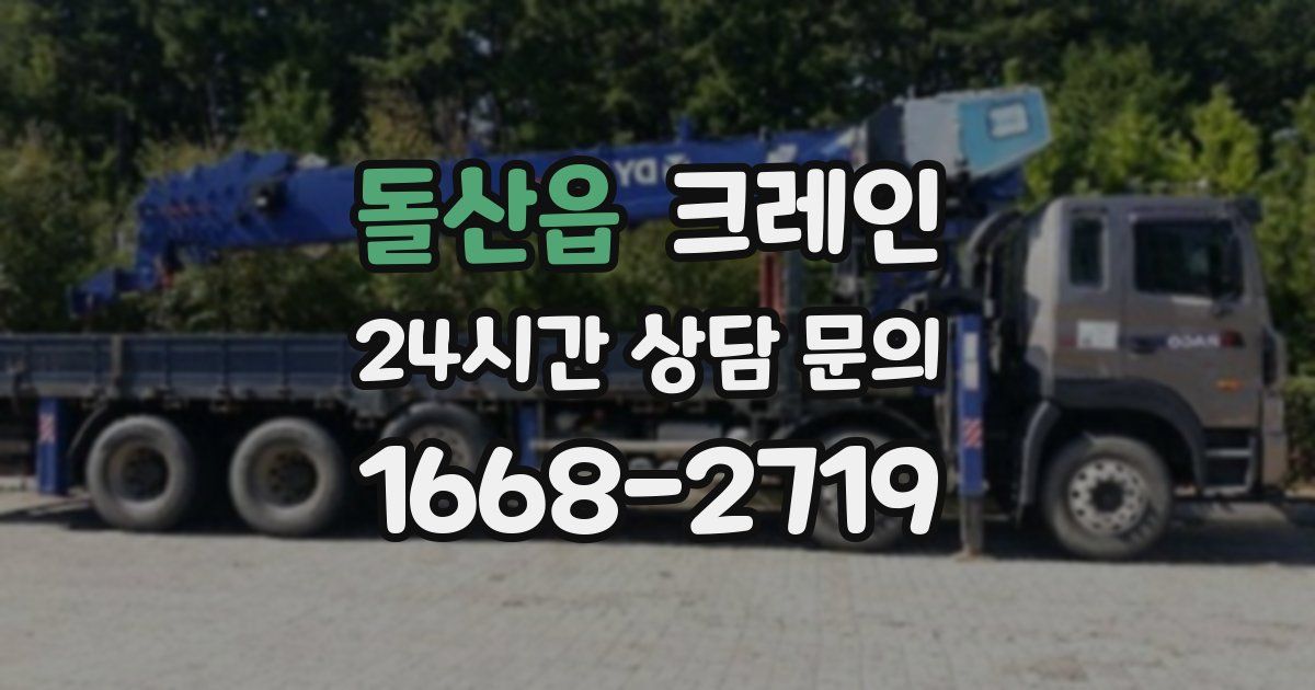 돌산읍 크레인