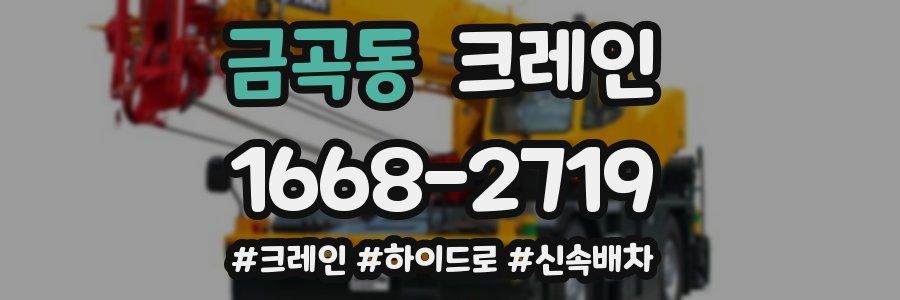금곡동 크레인 작업