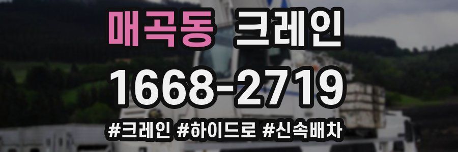 매곡동 크레인 작업