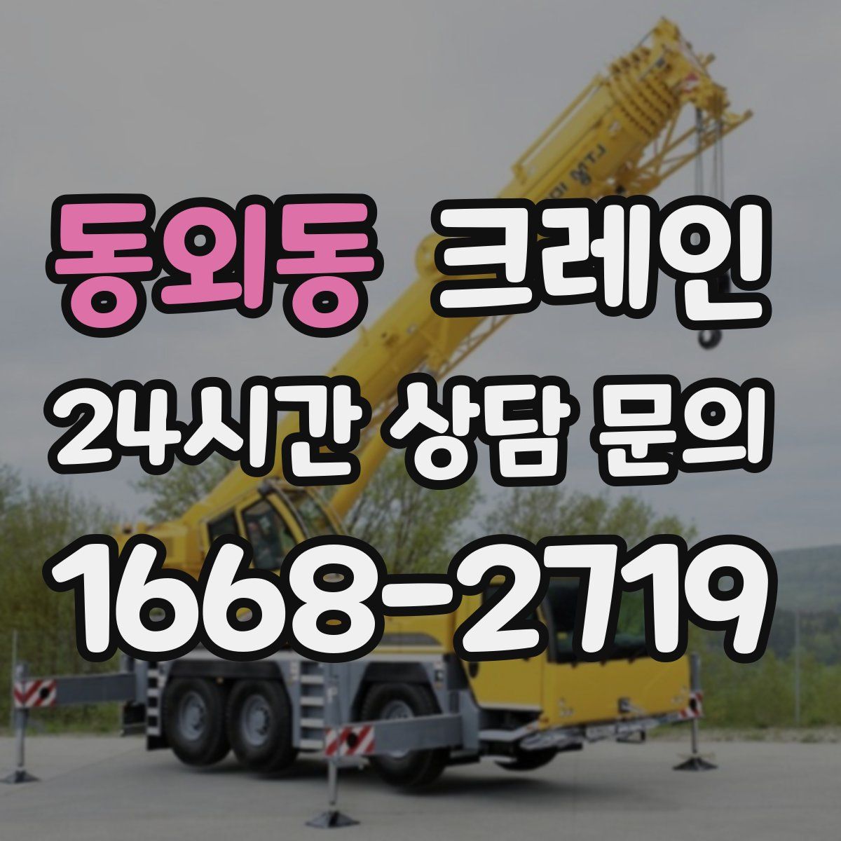 동외동 카고 크레인