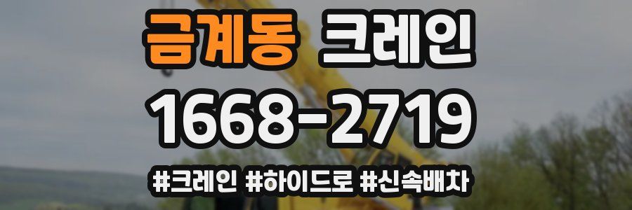 금계동 크레인 작업
