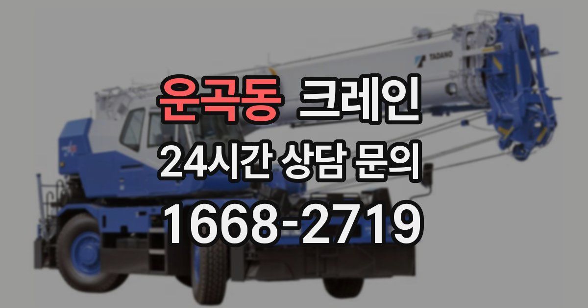 운곡동 크레인
