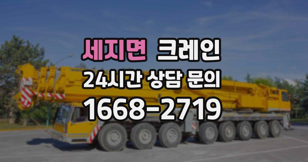 세지면 크레인