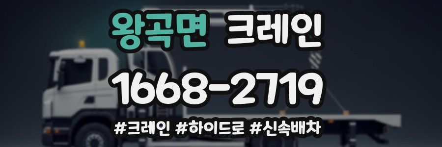 왕곡면 크레인 작업