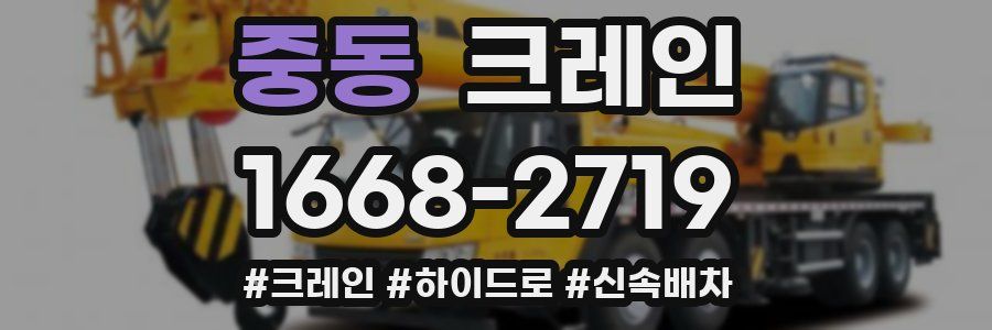 중동 크레인 작업