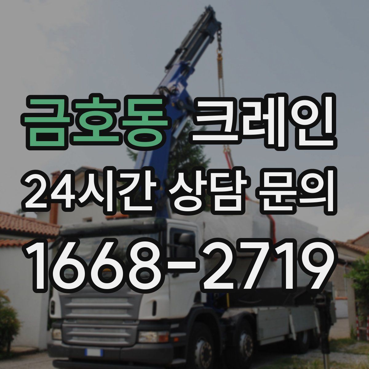 금호동 카고 크레인