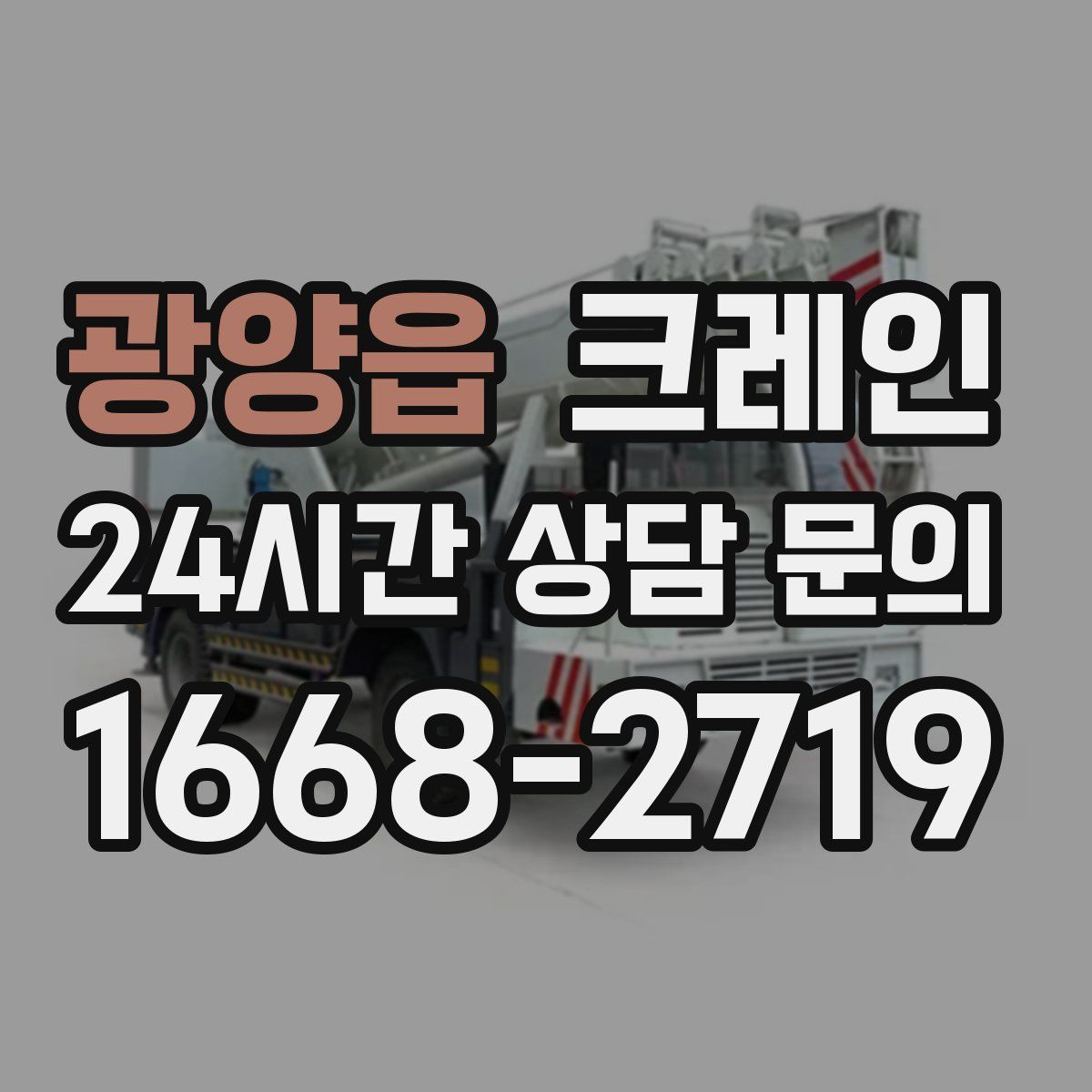 광양읍 카고 크레인