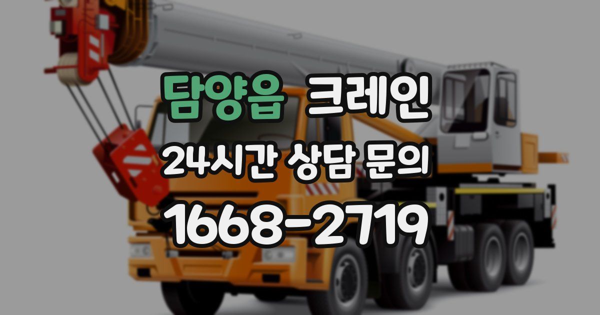 담양읍 크레인