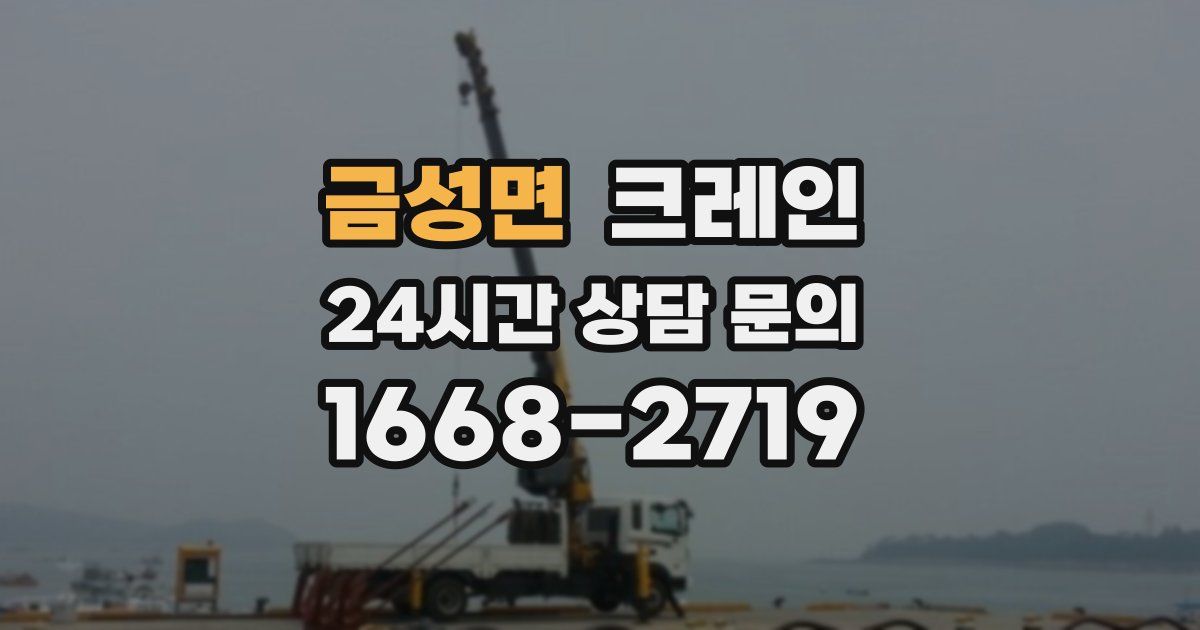 금성면 크레인
