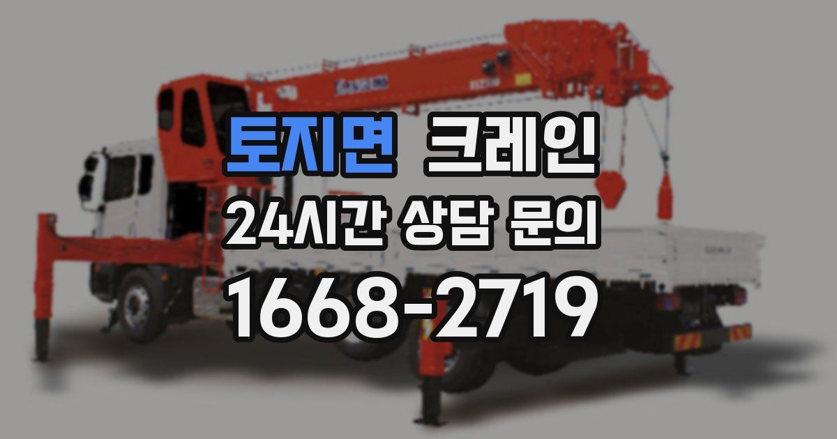 토지면 크레인