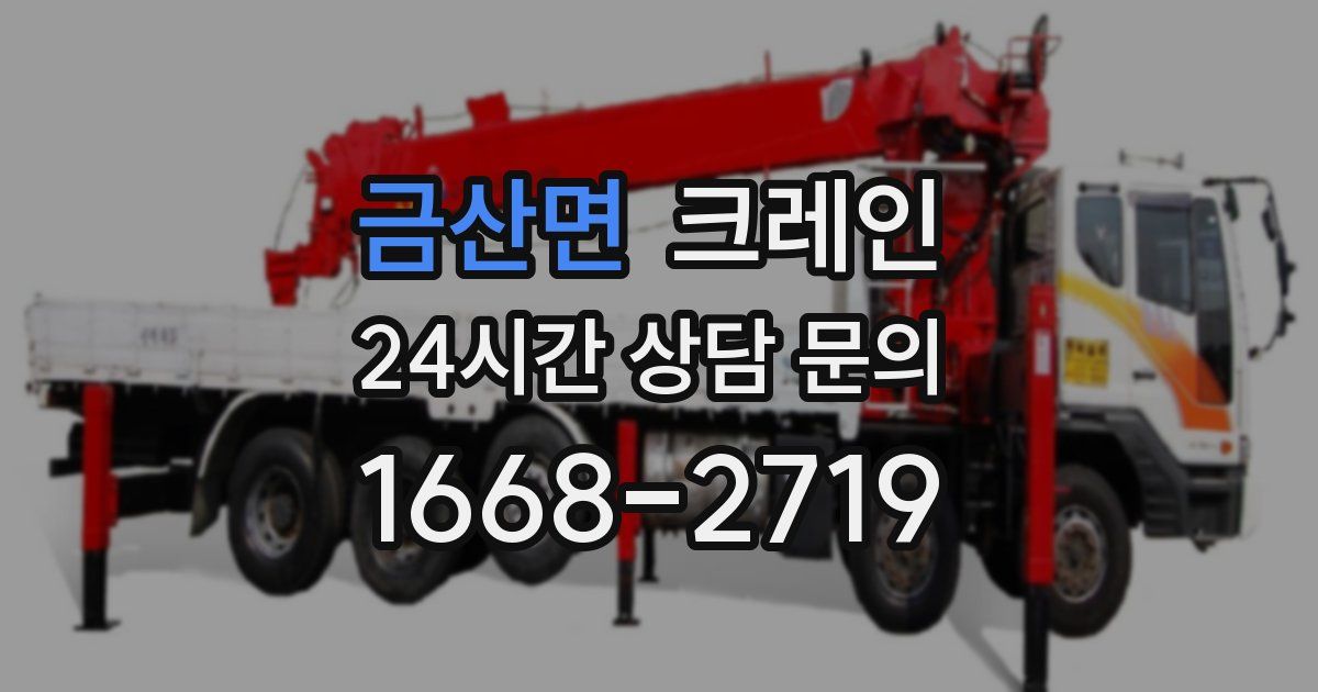 금산면 크레인