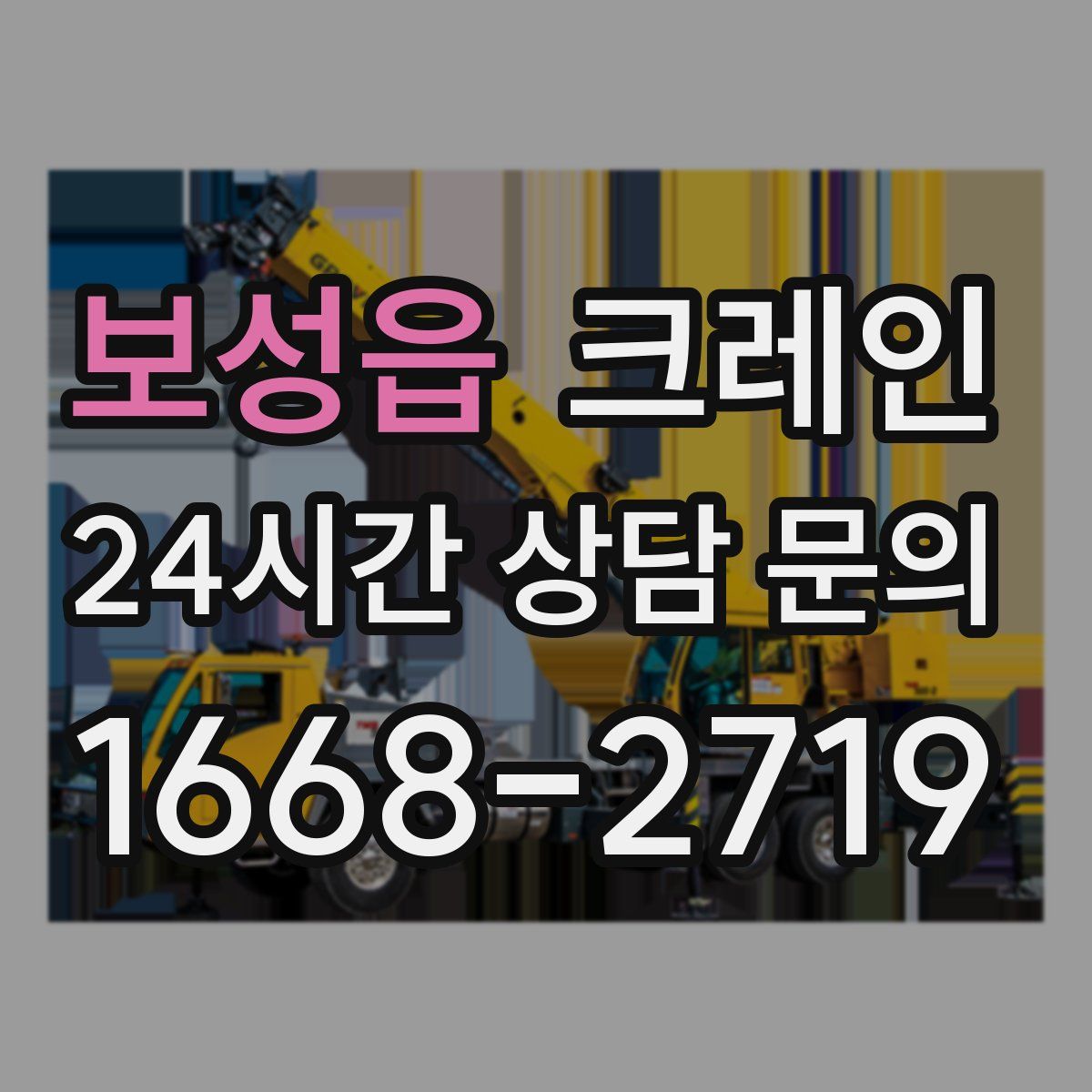 보성읍 카고 크레인