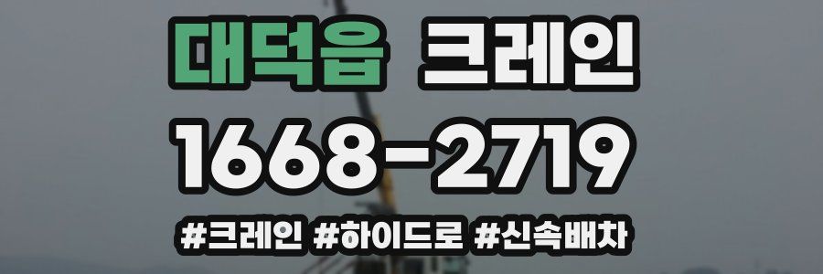 대덕읍 크레인 작업