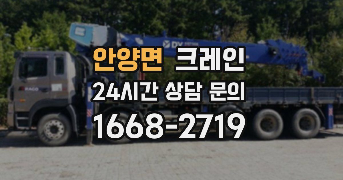 안양면 크레인