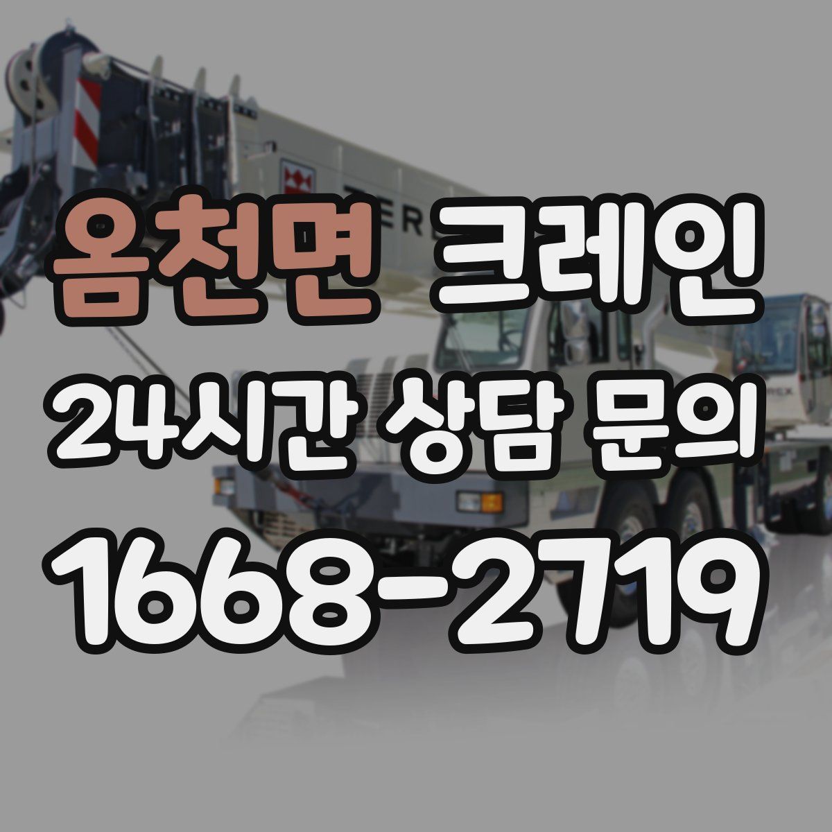 옴천면 카고 크레인