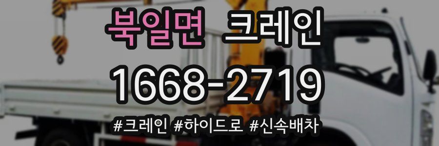 북일면 크레인 작업