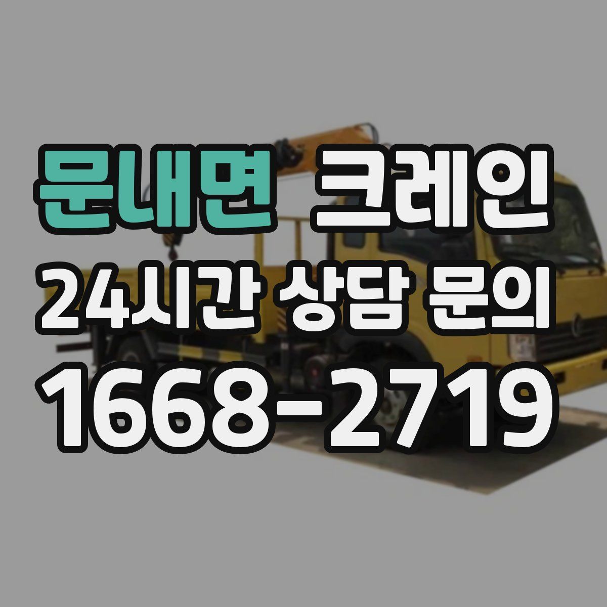 문내면 카고 크레인