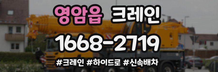 영암읍 크레인 작업