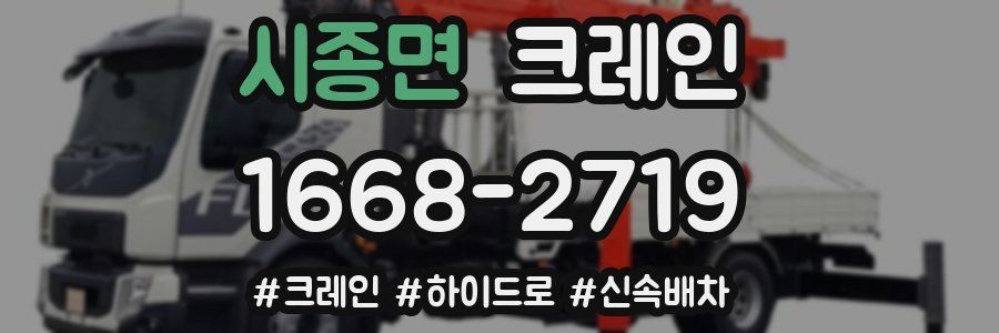 시종면 크레인 작업