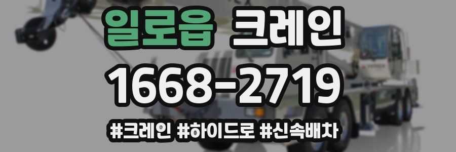 일로읍 크레인 작업