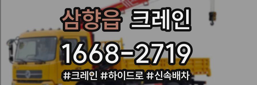 삼향읍 크레인 작업