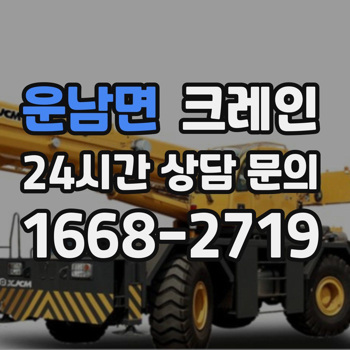 운남면 카고 크레인