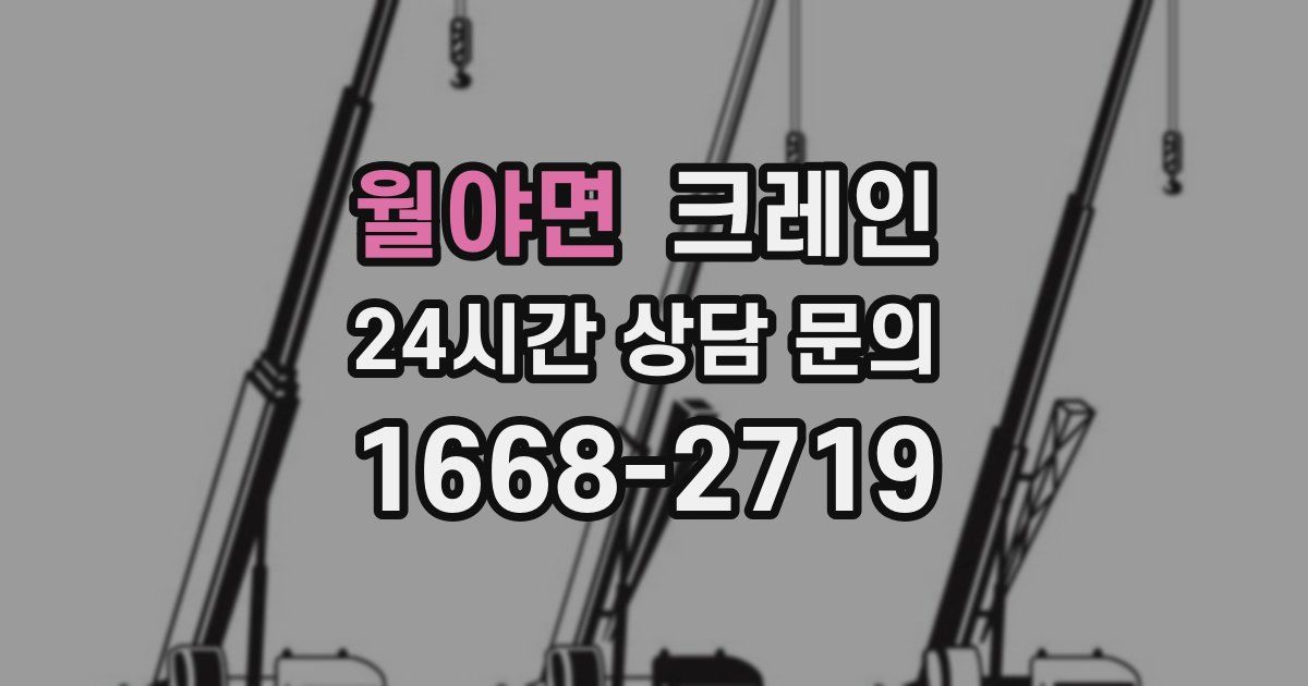 월야면 크레인