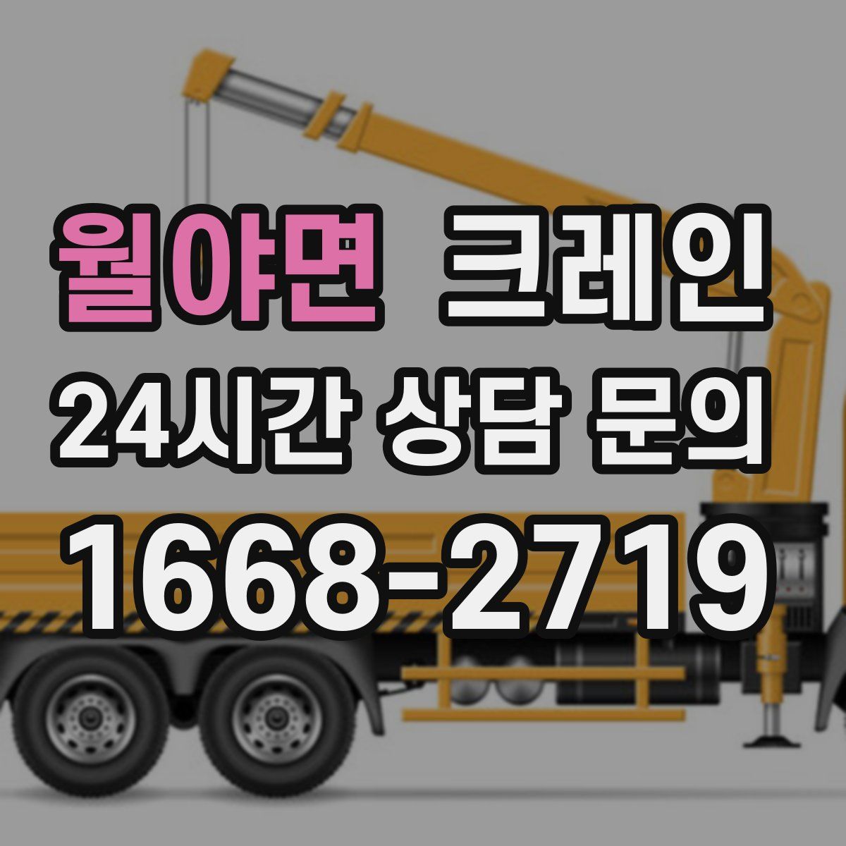 월야면 카고 크레인