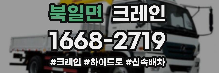 북일면 크레인 작업
