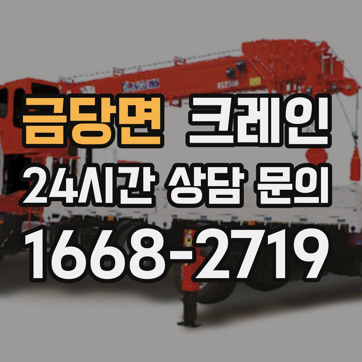 금당면 카고 크레인