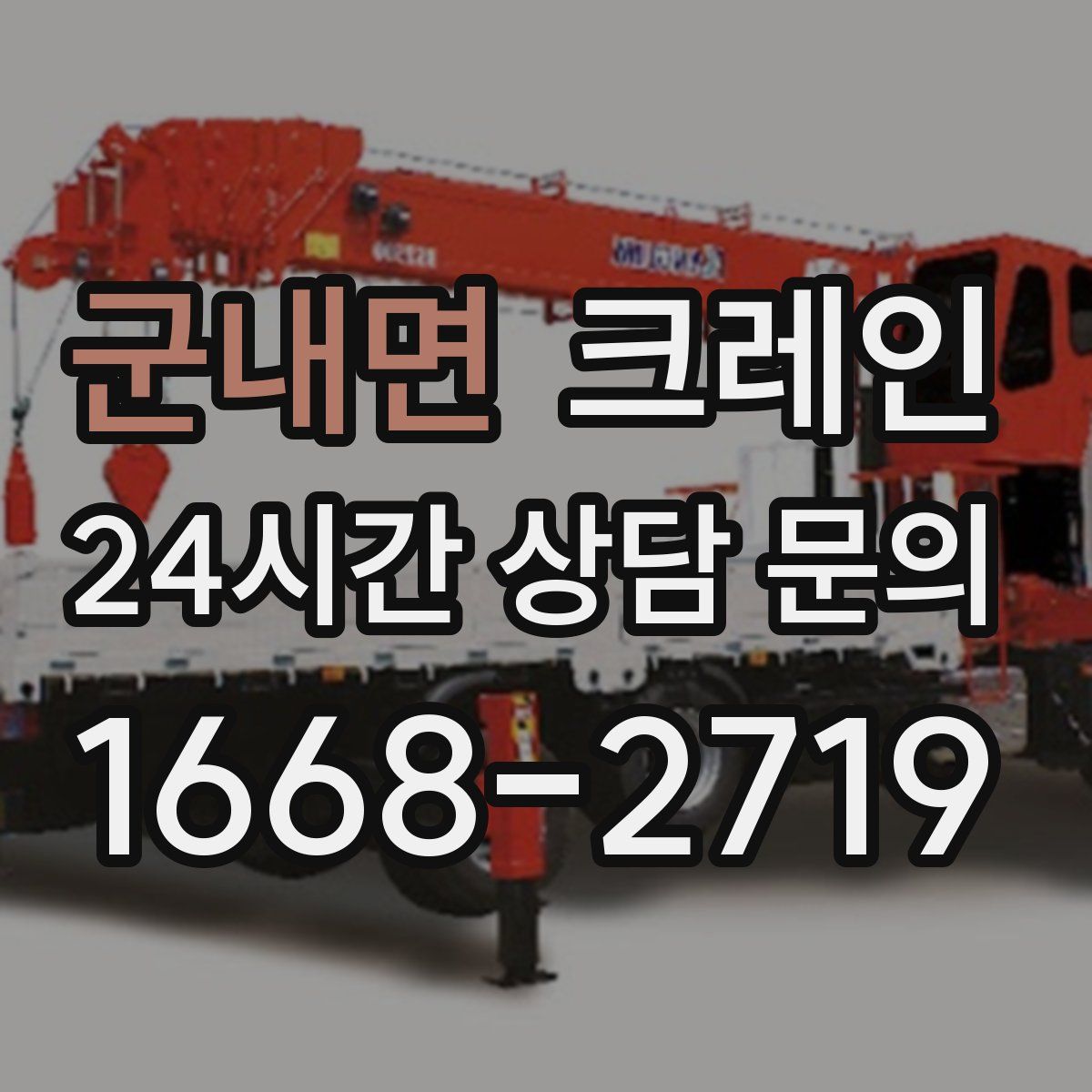 군내면 카고 크레인