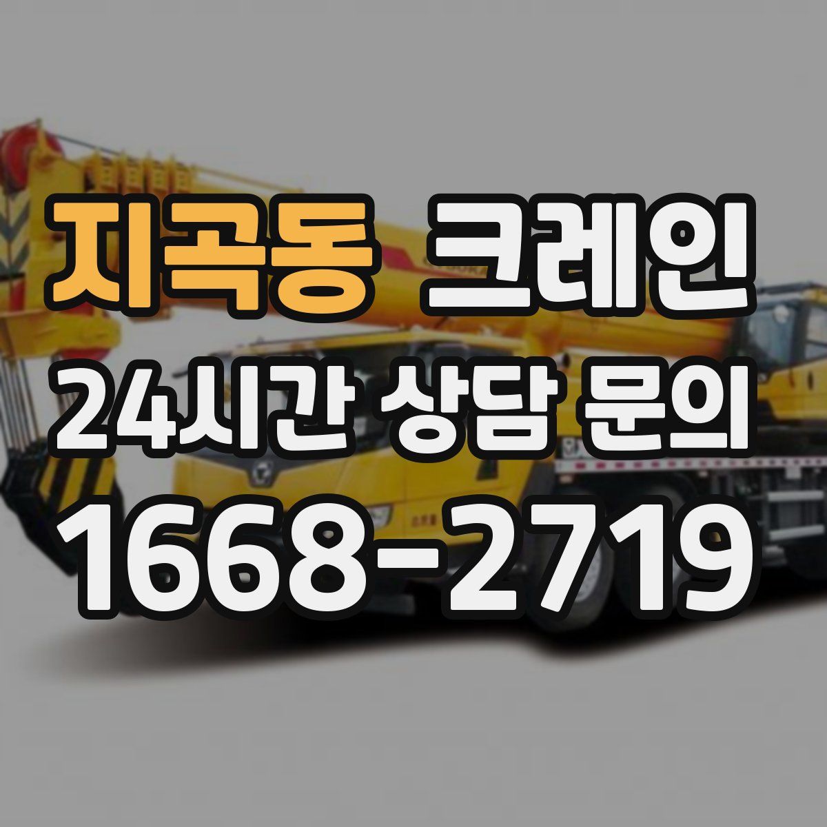 지곡동 카고 크레인