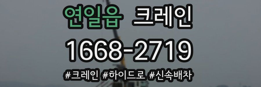 연일읍 크레인 작업