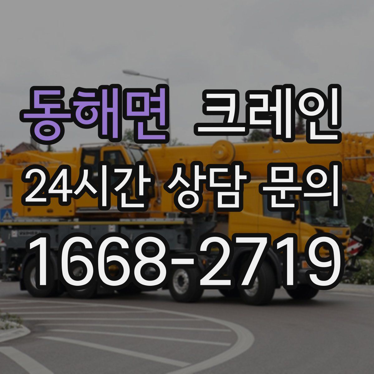 동해면 카고 크레인