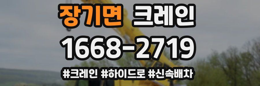 장기면 크레인 작업