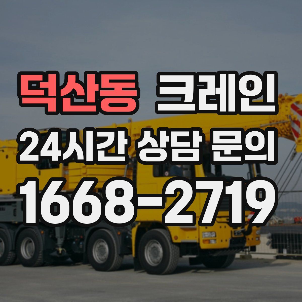 덕산동 카고 크레인