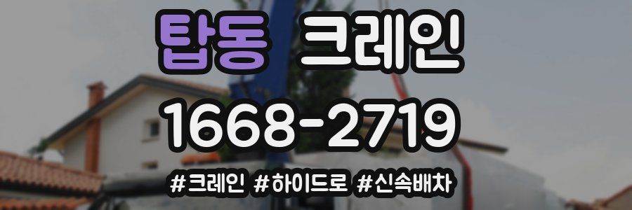 탑동 크레인 작업