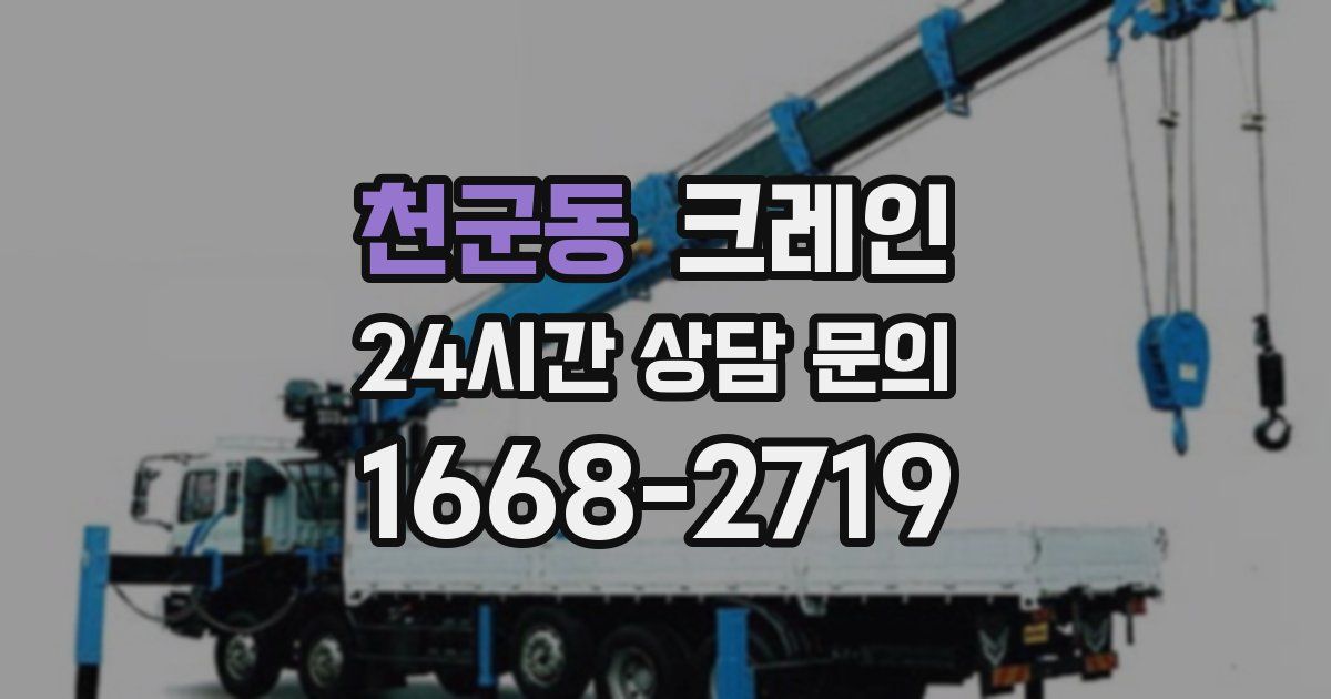 천군동 크레인