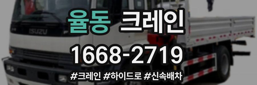 율동 크레인 작업