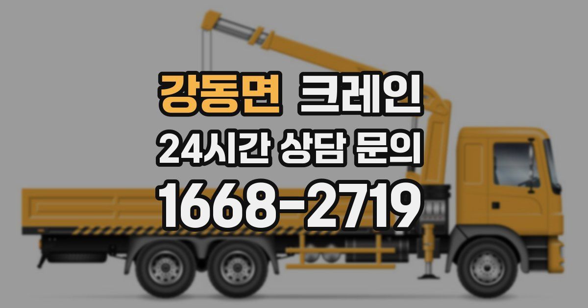 강동면 크레인