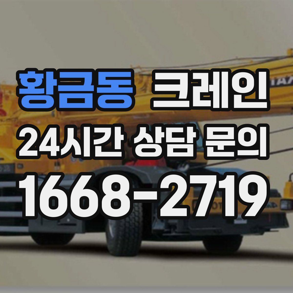 황금동 카고 크레인