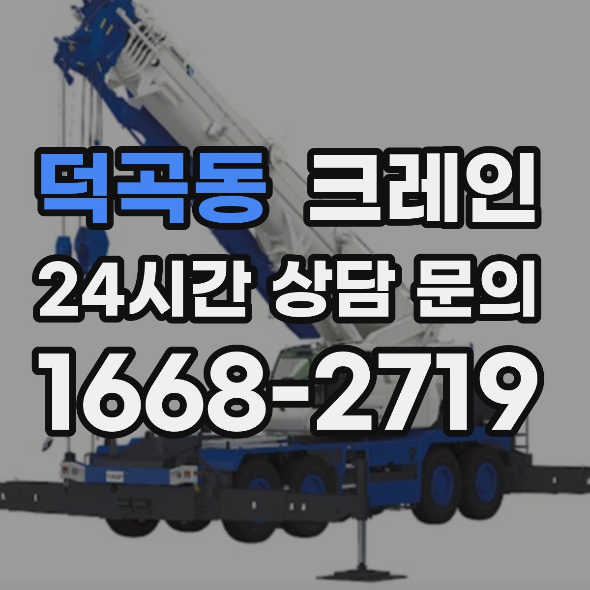 덕곡동 카고 크레인