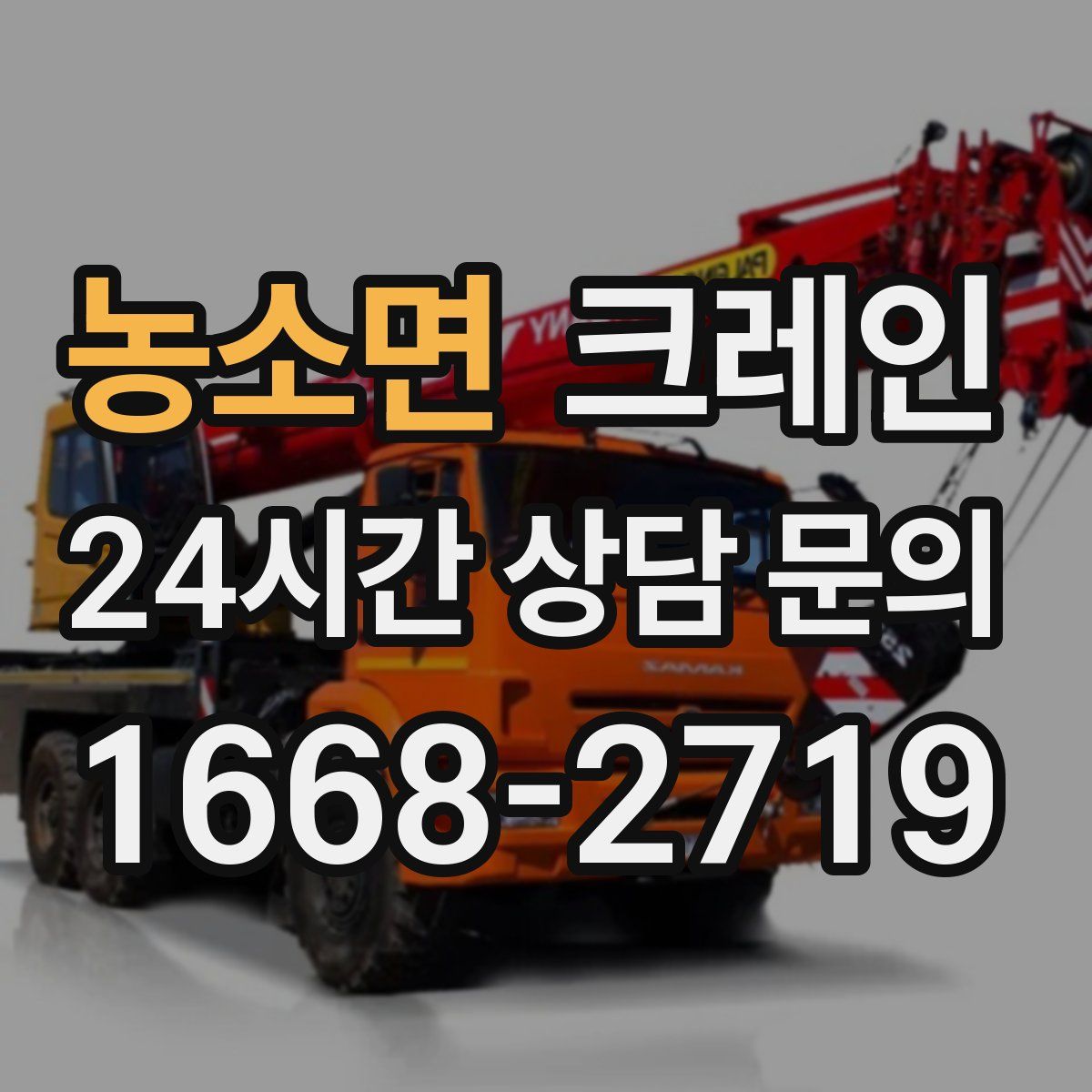 농소면 카고 크레인