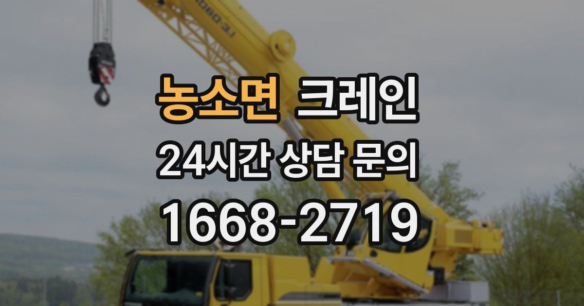 농소면 크레인