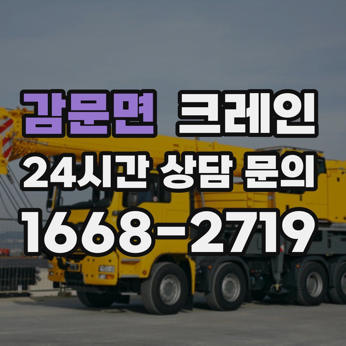 감문면 카고 크레인