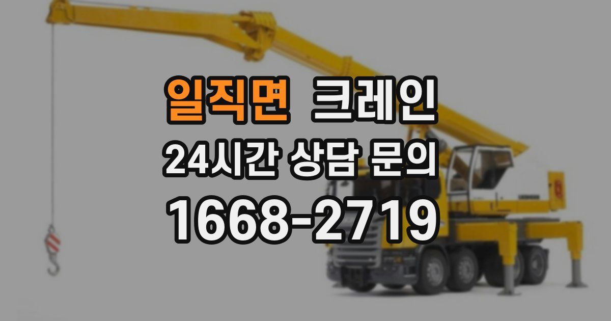 일직면 크레인