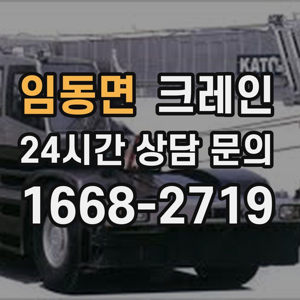 임동면 카고 크레인