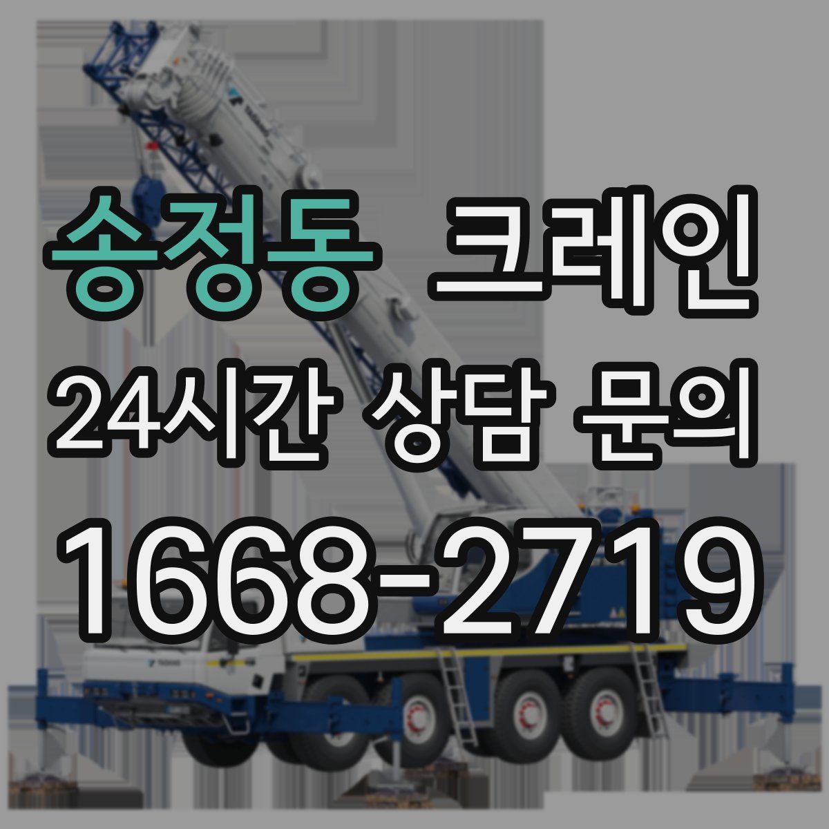 송정동 카고 크레인