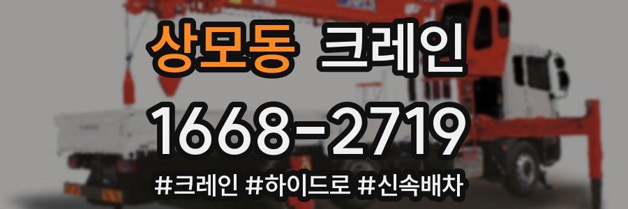 상모동 크레인 작업